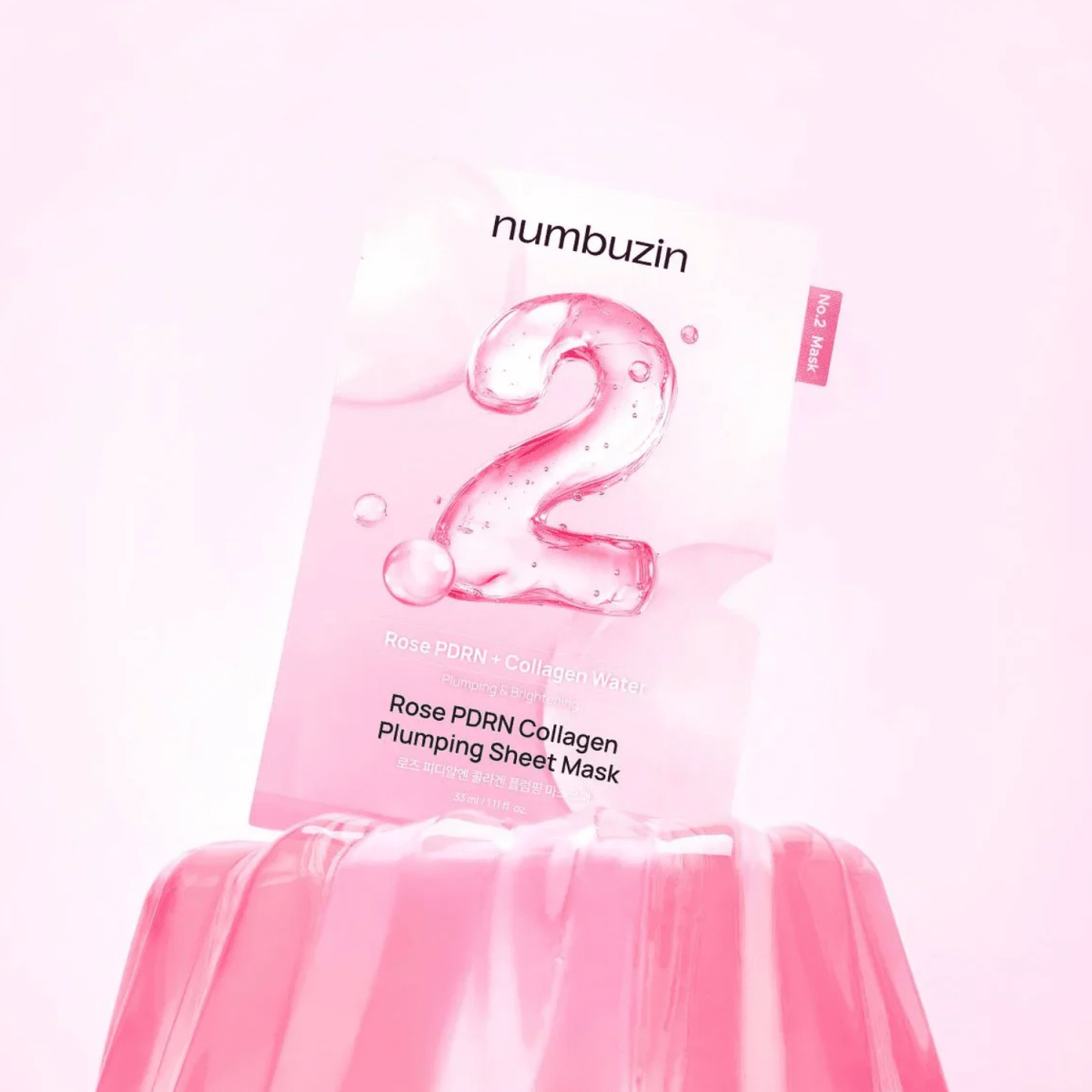 Numbuzin No.2 Rose PDRN Collagen Plumping Sheet Mask Box [5pcs] | Pharmacoo Wholesale Australia