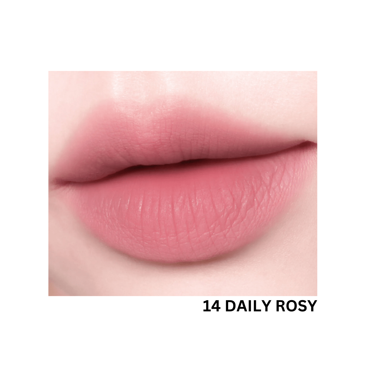 Peripera Over Blur Lip Tint in soft pink shade, showcasing the creamy texture and smooth application on lips.