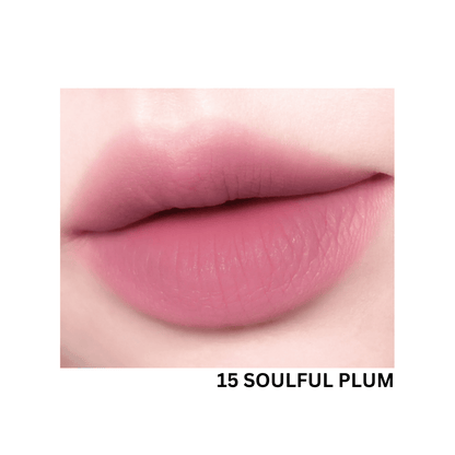 Peripera Over Blur Lip Tint in a soft, natural shade with a smooth, blurred finish on lips.