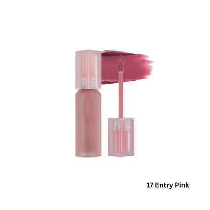 Peripera Over Blur Tint lip tint in shade 4514574, featuring a smooth, blurred finish on the lips with a vibrant color payoff.