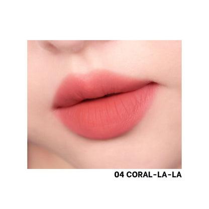 Peripera Over Blur Tint lip tint in a natural shade, showcasing smooth application and vibrant color on lips.