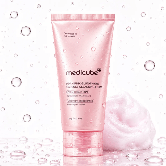 Medicube PDRN Pink Glutathione Capsule Cleansing Foam | Pharmacoo Wholesale Australia 