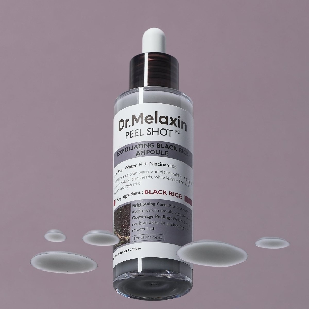 Dr.Melaxin Peel Shot Exfoliating Black Rice Ampoule [80ml] | Pharmacoo Wholesale
