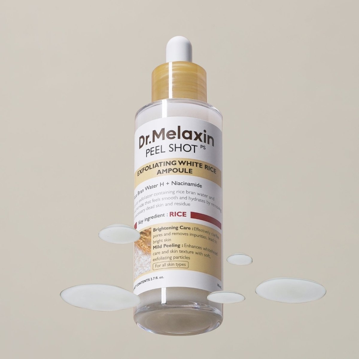 Dr.Melaxin Peel Shot Exfoliating White Rice Ampoule [80ml] | Pharmacoo Wholesale