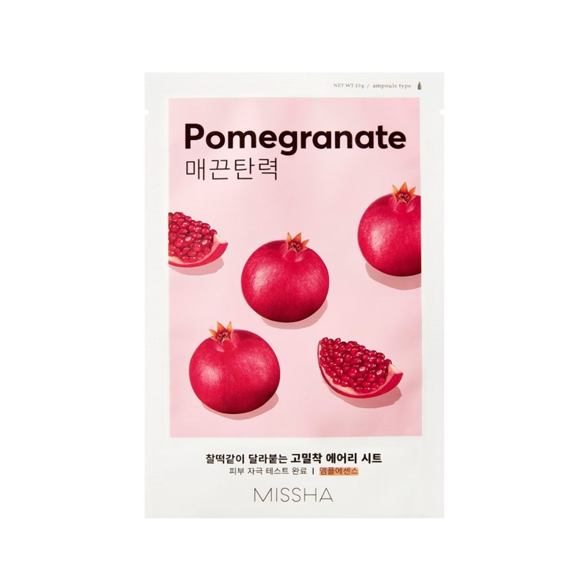 Missha Airy Fit Sheet Mask [Pomegranate] 1pc  - Pharmacoo