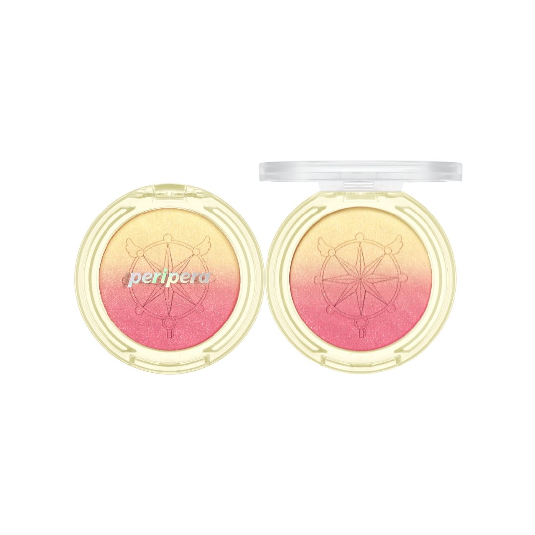 Peripera Pure Blushed Custom Cheek blush compact with soft pink powder for natural, radiant cheek color.