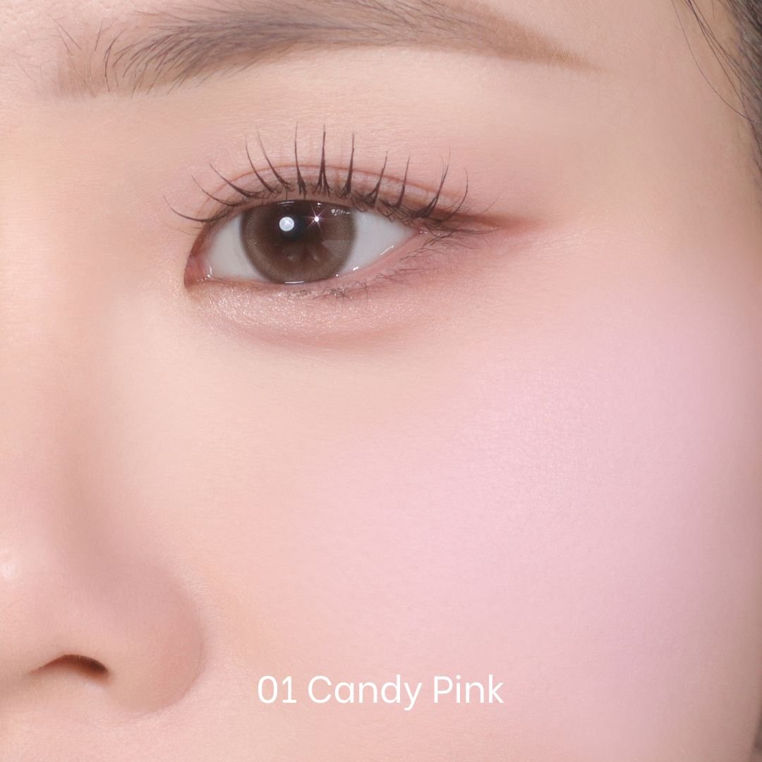 Peripera Pure Blushed Custom Cheek blush compact with soft pink shade and smooth, blendable powder finish.