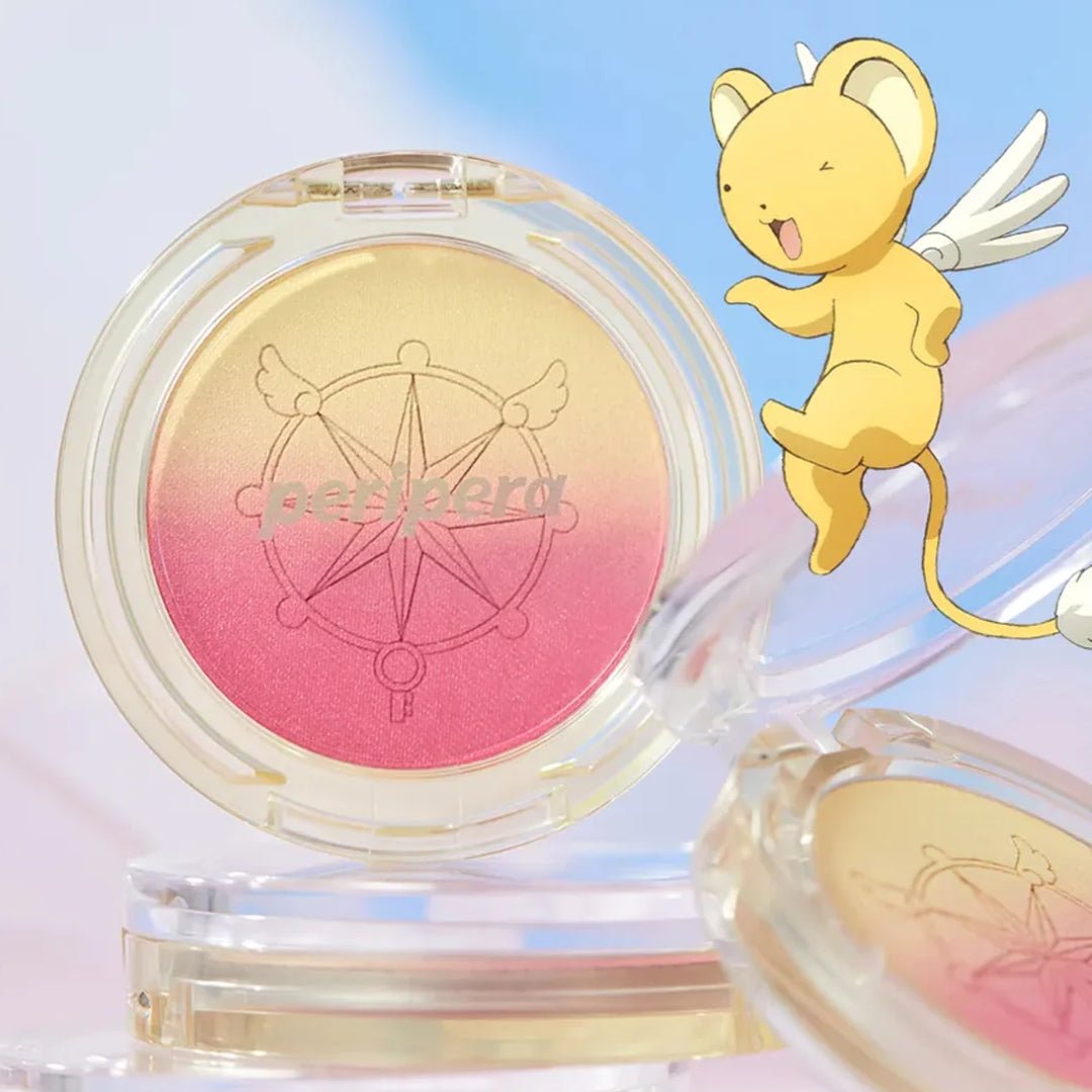Peripera Pure Blushed Custom Cheek blush compact with soft pink powder and mirror for natural, radiant cheek color.