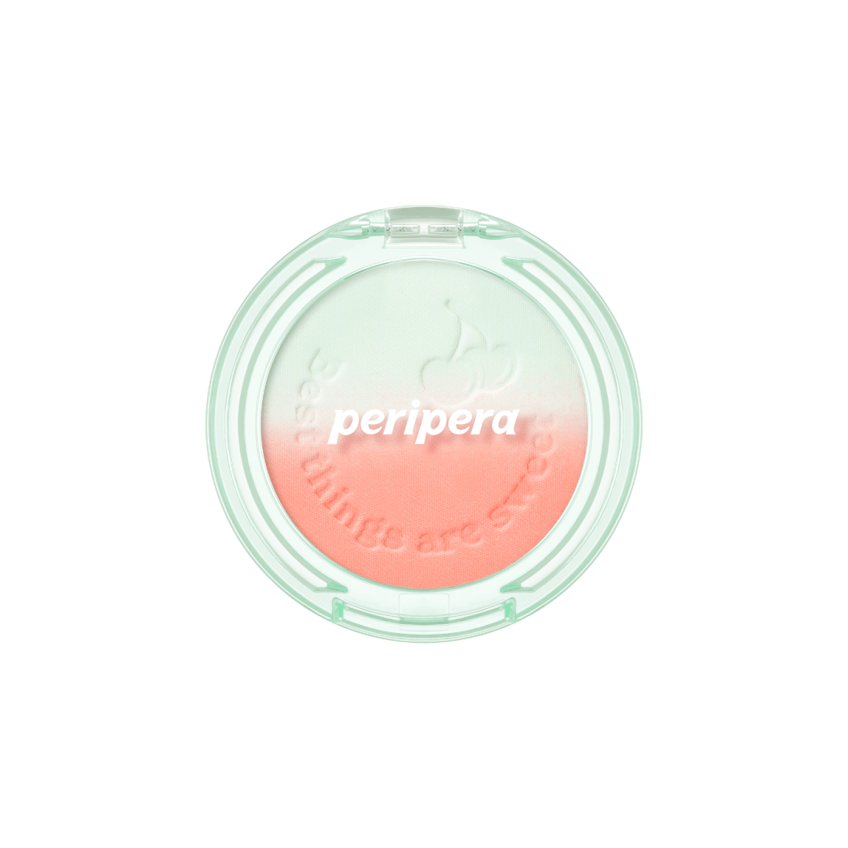 Peripera Pure Blushed Custom Cheek blush compact with soft pink powder and subtle shimmer for natural, rosy cheeks.