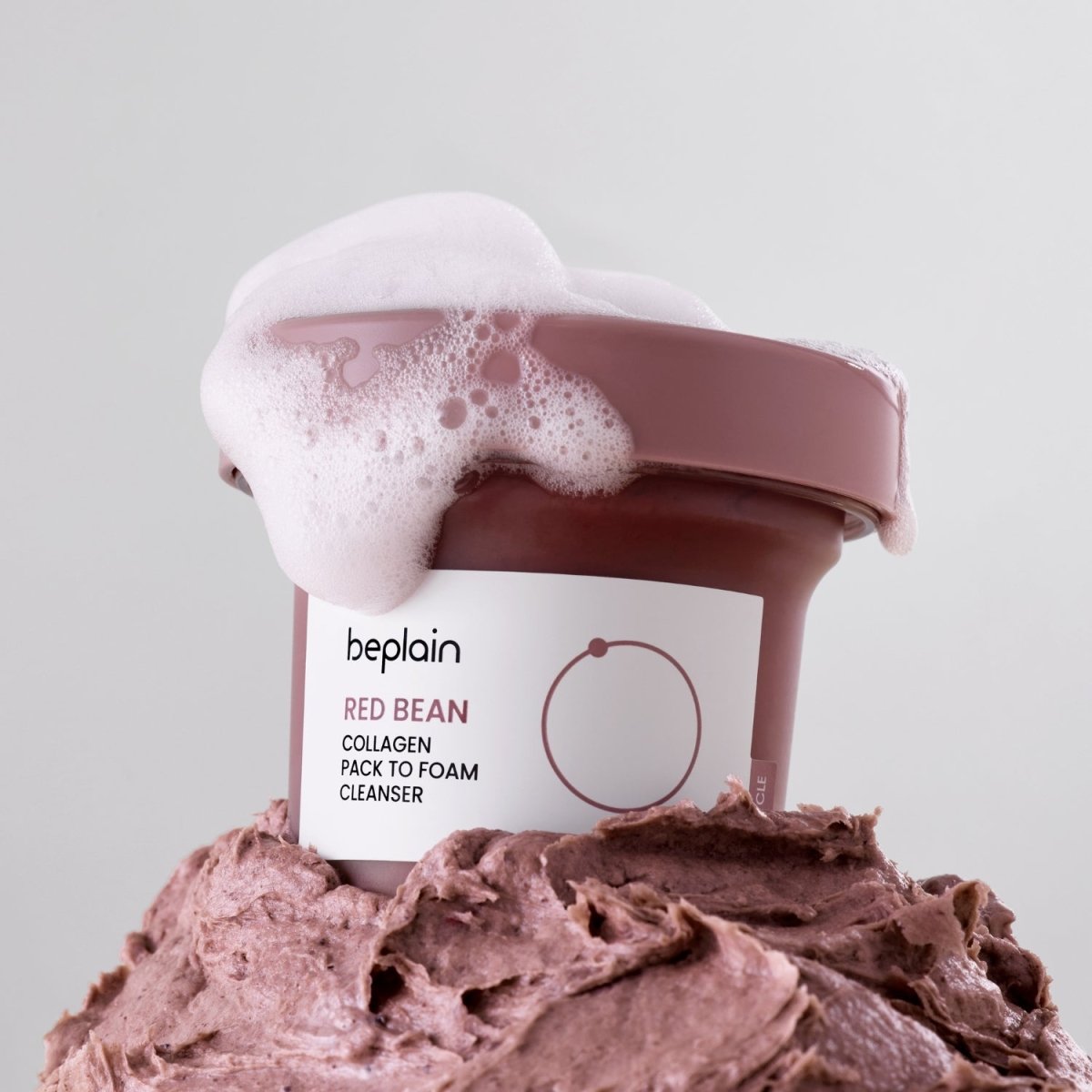 Beplain Red Bean Collagen Pack To Foam Cleanser 100ml | La Cosmetique