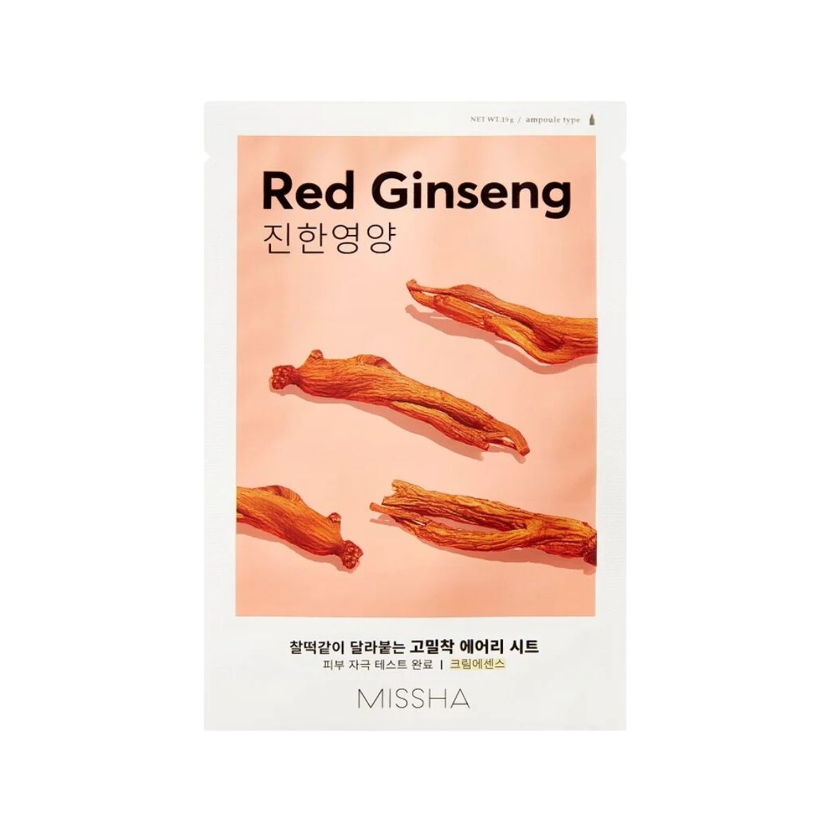 Missha Airy Fit Sheet Mask [Red Ginseng] 1pc  - Pharmacoo