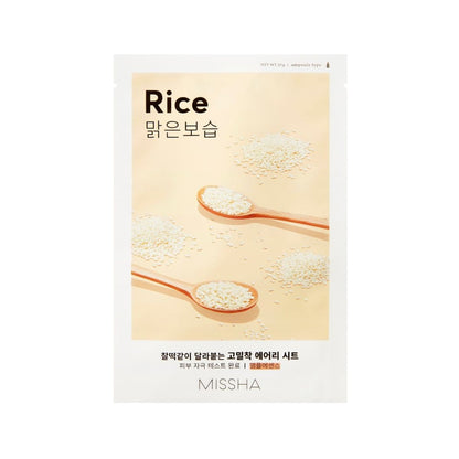 Missha Airy Fit Sheet Mask [Rice] 1pc  - Pharmacoo