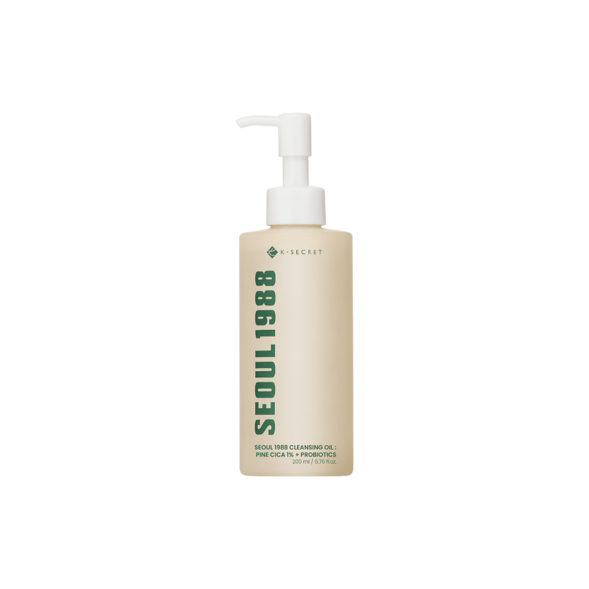 K - Secret Seoul 1988 Cleansing Oil: Pine Cica 1% + Probiotics 200ml | La Cosmetique