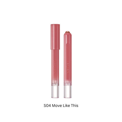 Peripera Slip On My Lip lipstick in a sleek tube, ready for easy application and vibrant lip color.