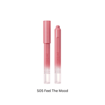 Peripera Slip On My Lip lipstick in a sleek tube, showcasing the vibrant lipstick shade inside.