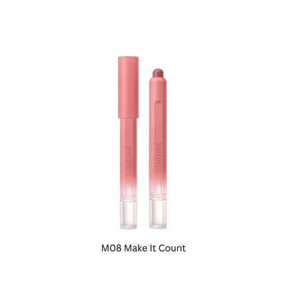 Peripera Slip On My Lip lipstick in a vibrant shade, showcasing the smooth, sleek tube and colorful packaging.