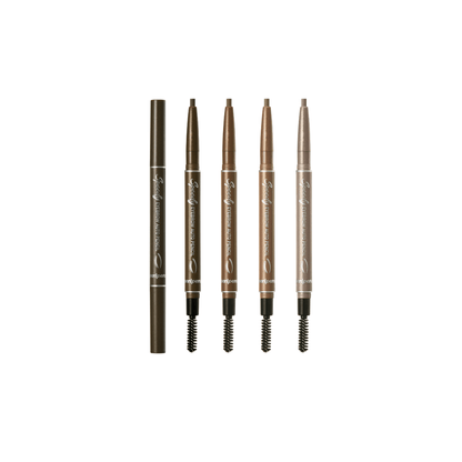 Peripera Speedy Eyebrow Auto Pencil for precise eyebrow shaping and filling with a sleek, easy-to-use design.