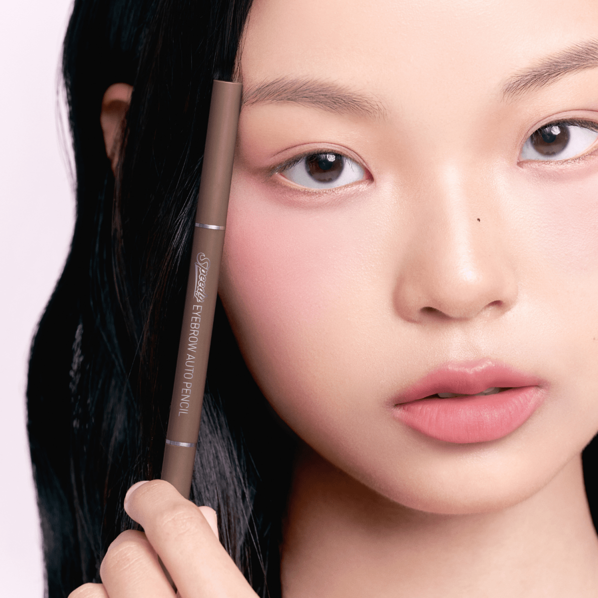 Peripera Speedy Eyebrow Auto Pencil for defining and filling in eyebrows with precise, natural-looking strokes.