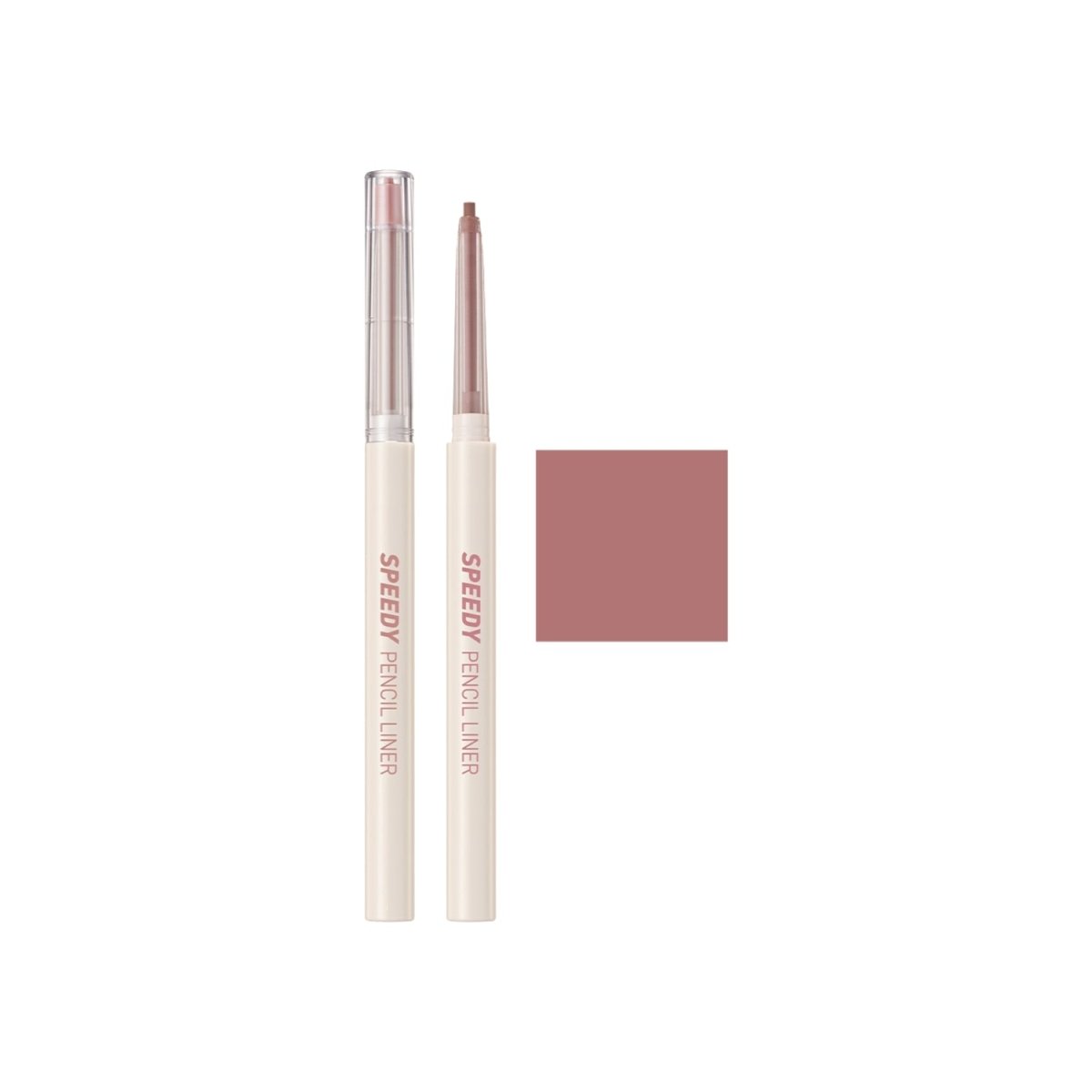 Peripera Speedy Pencil Liner gel eyeliner pencil with sharp tip, in sleek black packaging, ready for precise eye makeup application.