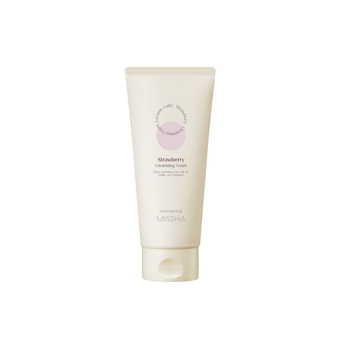 Missha Creamy Latte Cleansing Foam [Strawberry] 172ml  - Pharmacoo