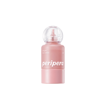 Peripera Syrupy Tok Cheek blush in shade 3012192, featuring a glossy, syrup-like texture with a soft pink hue for a natural glow.