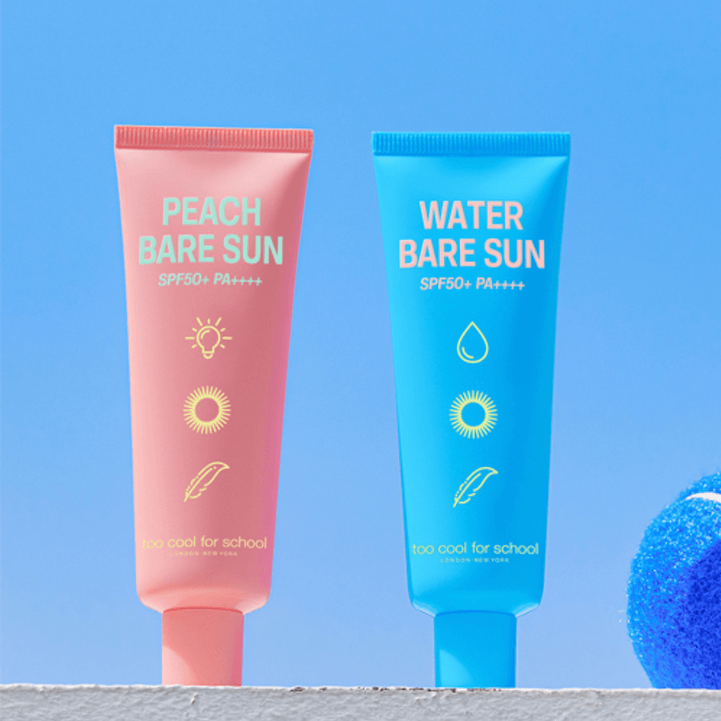 Too Cool For SchoolPeach Bare Suncream SPF50+ PA++++ 50ml - La Cosmetique