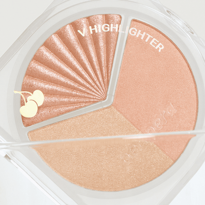 Peripera V Highlighter with a sleek design, featuring a luminous highlighter pen for highlighting and illuminating skin.
