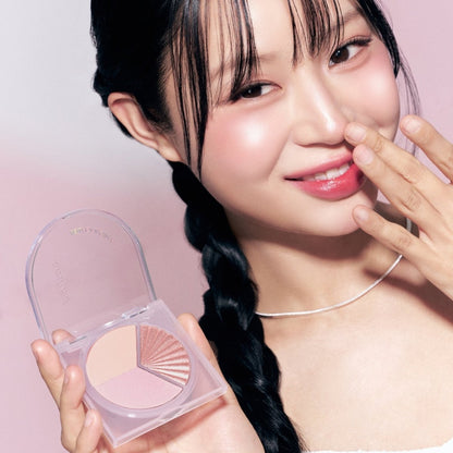Peripera V Highlighter featuring a sleek design, highlighting the product’s vibrant color and applicator for a radiant glow.