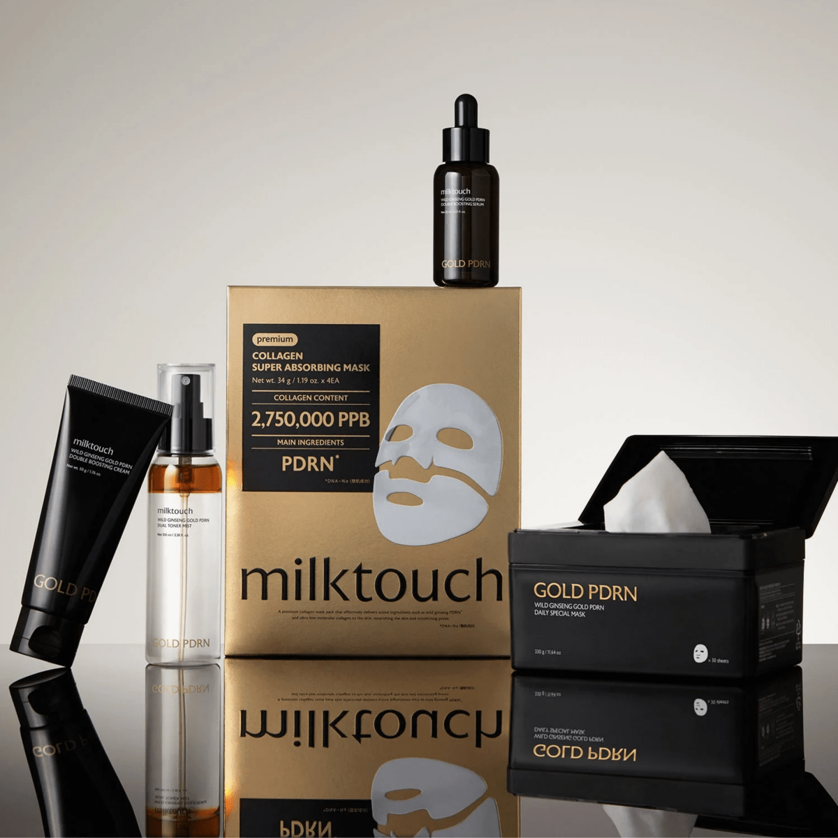 Milk Touch Wild Ginseng Gold PDRN Double Boosting Cream [50g] | Pharmacoo Wholesale 