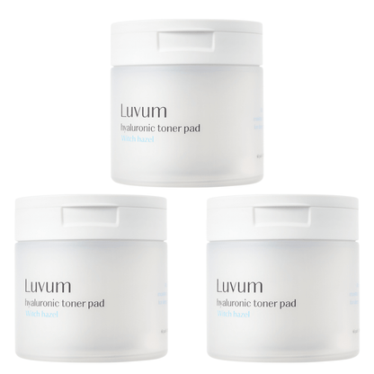 Luvum Witch Hazel Hyaluronic Toner Pad (3-pack bundle) | La Cosmetique