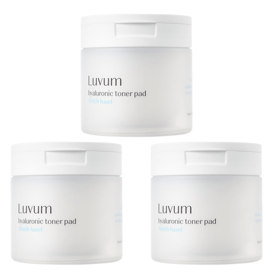 Luvum Witch Hazel Hyaluronic Toner Pad (3-pack bundle) | La Cosmetique