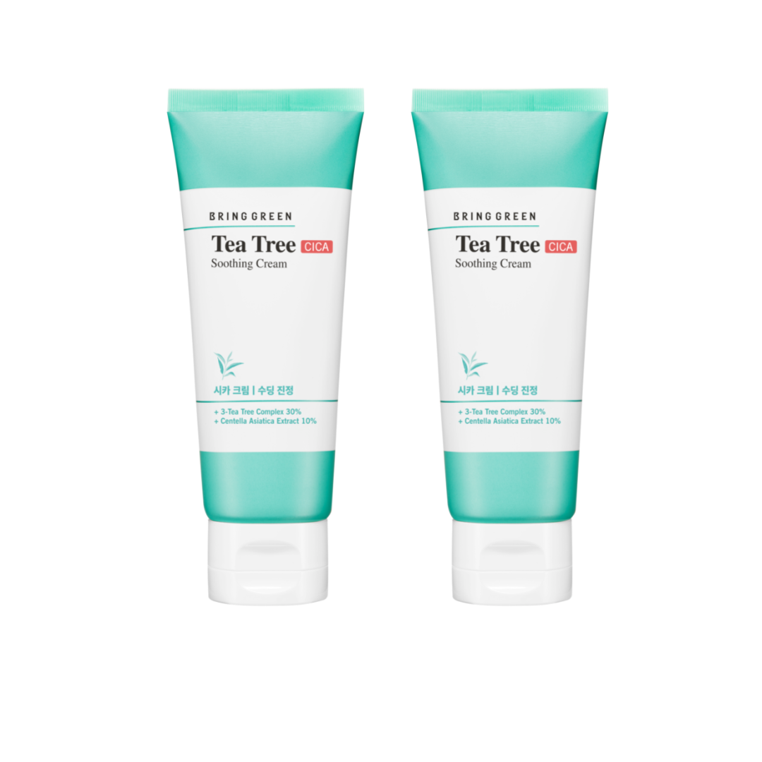 Bring GreenTea Tree Cica Soothing Cream Double Set 100ml*2 - La Cosmetique