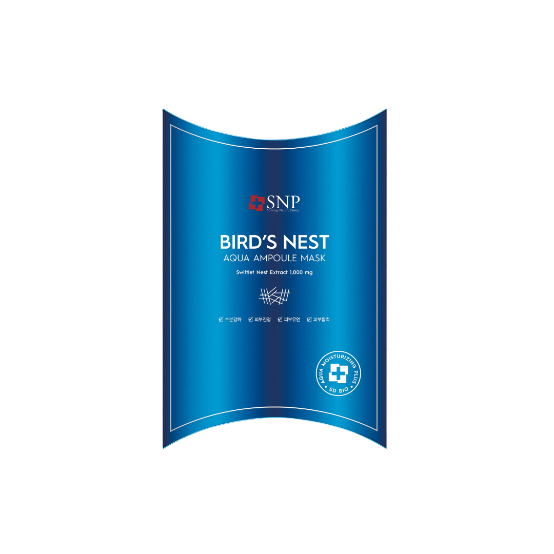 SNP Bird's Nest Aqua Ampoule Mask 10pcs - La Cosmetique