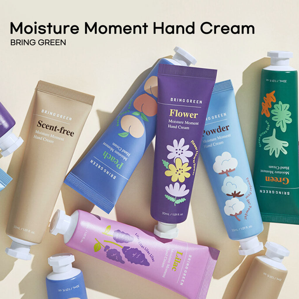 Bring Green Moisture Moment Hand Cream 30mL (Flower) - Shop K-Beauty in Australia