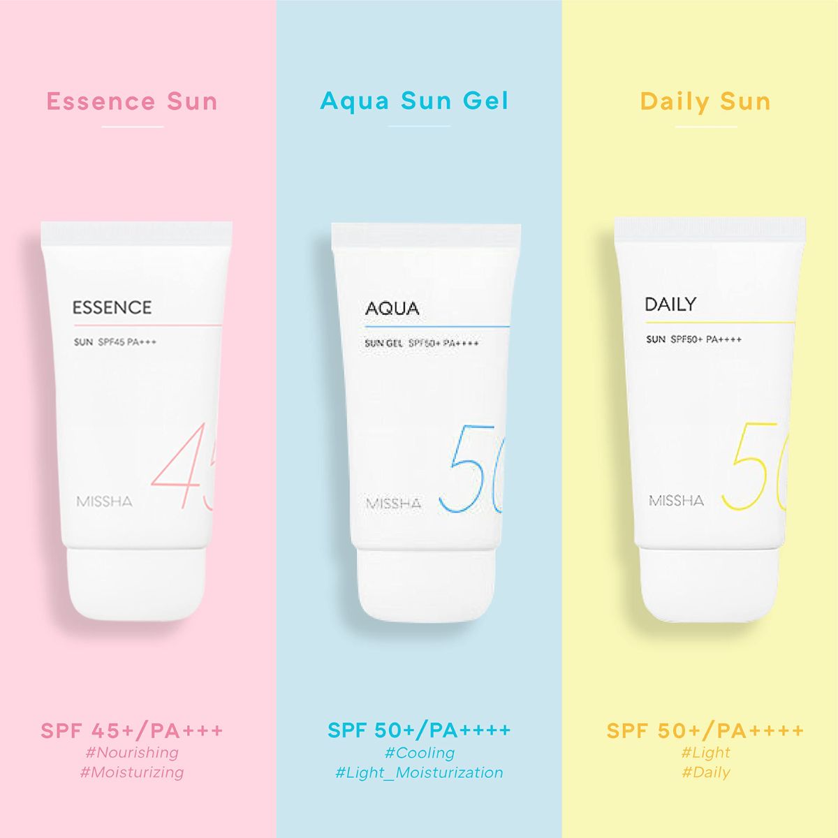 Missha All Around Safe Block Essence Sun SPF45/PA+++ 50ml - Shop K-Beauty in Australia