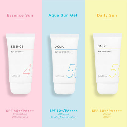 Missha All Around Safe Block Essence Sun SPF45/PA+++ 50ml - Shop K-Beauty in Australia