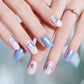 Glossy BlossomGel Nail Strips - Shining Peace Blue - La Cosmetique