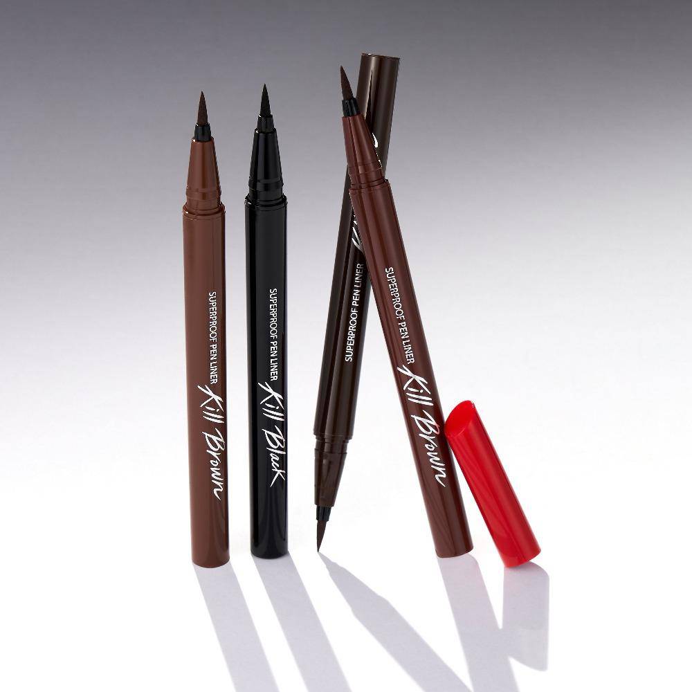 ClioSuperproof Pen Liner (Black/Brown) - La Cosmetique