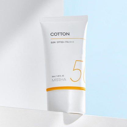 Missha All Around Safe Block Cotton Sun SPF50+/PA++++ 50ml - Shop K-Beauty in Australia